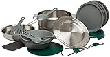 Stanley Base Camp Cook Set for 4 | 21 Pcs Nesting Cookware Made from Stainless...