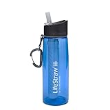 LifeStraw Go Water Filter Bottle with 2-Stage Integrated Filter Straw for...