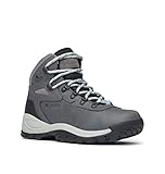 Columbia womens Newton Ridge Plus Waterproof Hiking Boot, Quarry/Cool Wave, 6 US