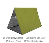 Swiss Safe Emergency Mylar Thermal Blankets + Bonus Space Blanket - Compact &...