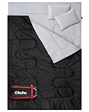 Ohuhu Double Sleeping Bag with 2 Pillows, Waterproof Lightweight 2 Person Adults...
