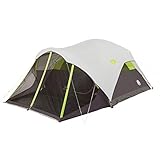 Coleman Steel Creek Fast Pitch Dome Camping Tent with Screened Porch, 6-Person...
