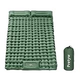 Pretyw Double Sleeping Pad for Camping, Ultralight Camping Mattress with Pillow,...