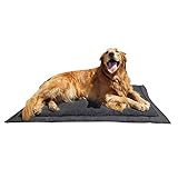 Lightspeed Outdoors Self Inflating Fleece Top Cover Travel Dog Bed | Kennel Bed...