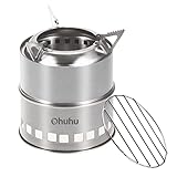 Camping Stove, Ohuhu Camp Stove Wood Burning Stove Stainless Steel Stoves Mini...