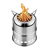 CANWAY Portable Camping Stove Wood Mini Camp Stove Survival Cooking Stove...