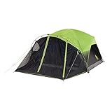 Coleman Carlsbad Dark Room Camping Tent with Screened Porch, 4/6 Person Tent...