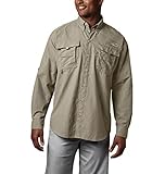 Columbia Men’s PFG Bahama™ II Long Sleeve Shirt, Fossil, Large