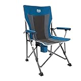 Timber Ridge Camping Chair 400lbs Folding Padded Hard Arm Chair High Back Lawn...