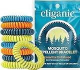 Cliganic 10 Pack Mosquito Repellent Bracelets, DEET-Free Bands, Individually...