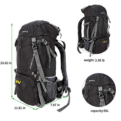 ONEPACK 50L(45+5) Hiking Backpack Waterproof Backpacking Bag Outdoor Sport...