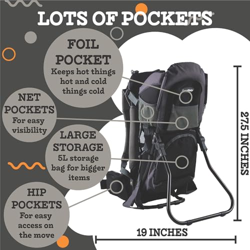 Luvdbaby Hiking Baby Carrier Backpack - Comfortable Baby Backpack Carrier -...