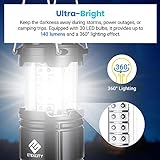Etekcity Camping Lanterns for Power Outages 4 Pack, Flashlight for Camping...