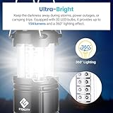 Etekcity Camping Lanterns for Power Outages 4 Pack, Flashlight for Camping...