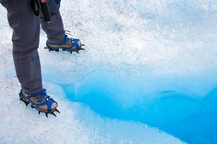crampons for increased traction