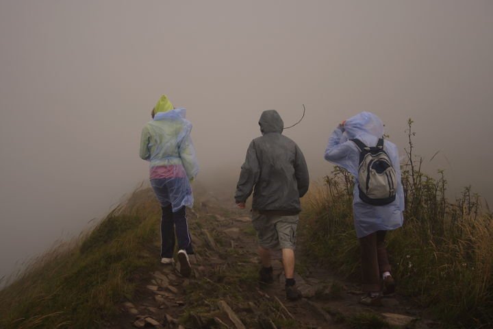 hiking in rain can cause wet foot and lead to trench foot