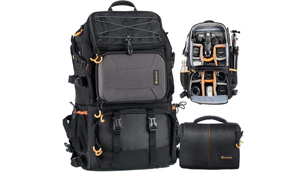 camera backpack with laptop