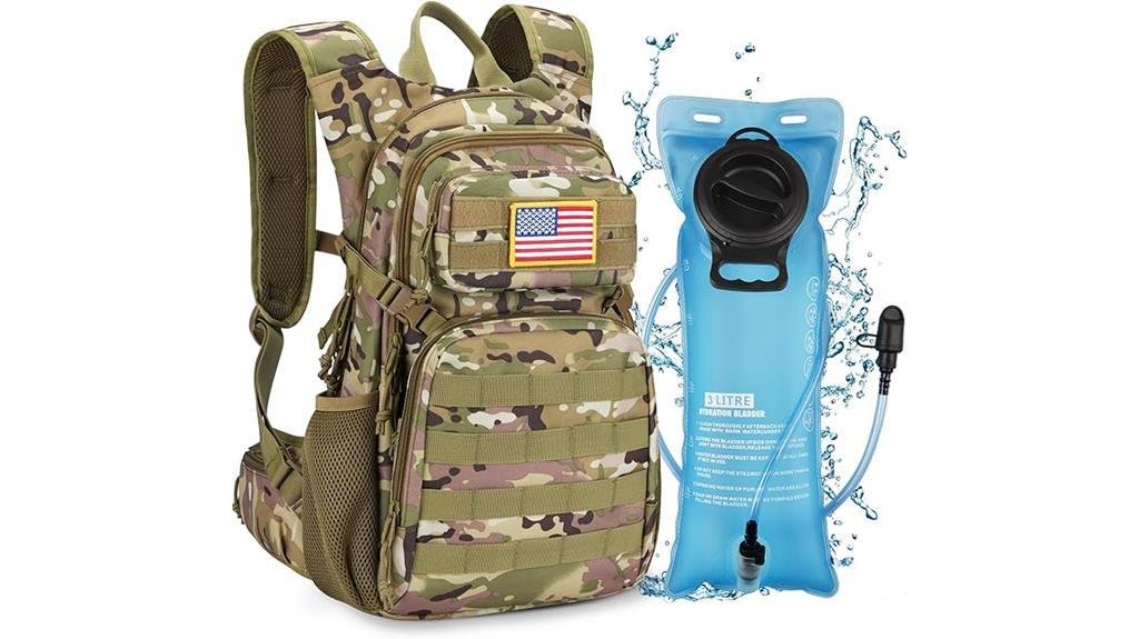 tactical hydration backpack design